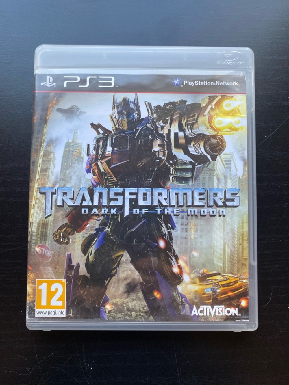 Activision Transformers: Dark of the Moon for PS3 — Black and Blue Cover